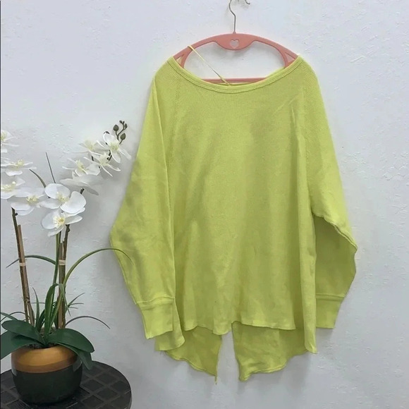 Free People NWT Lemon Squeeze High-Lo Tunic size Medium - Picture 3 of 7